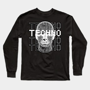 techno head Long Sleeve T-Shirt